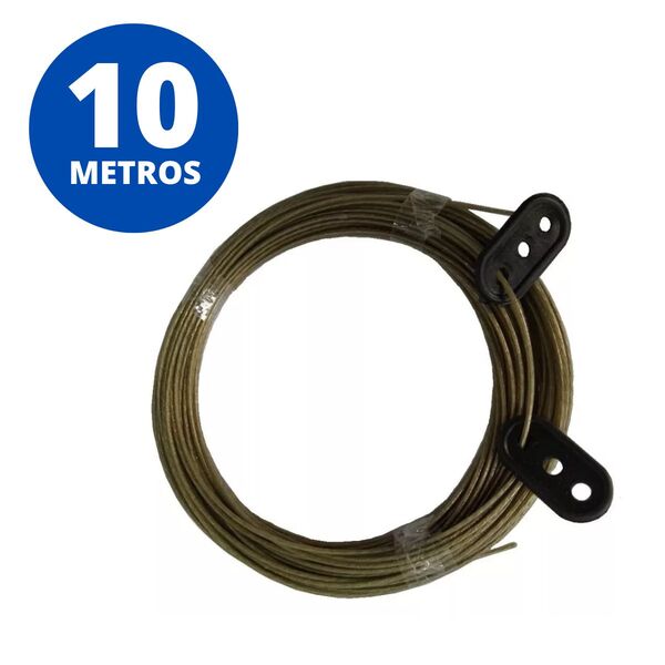 Varal Em Aço Com Revestimento Em Pvc 10m Metros | Kaztec